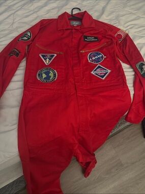 Logic Red Performance Flight Jacket with Mission Patches